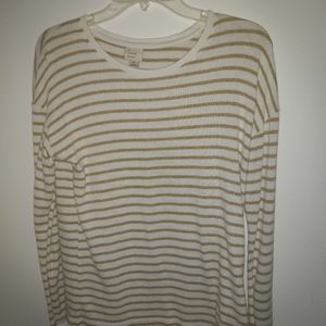 striped song sleeve shirt